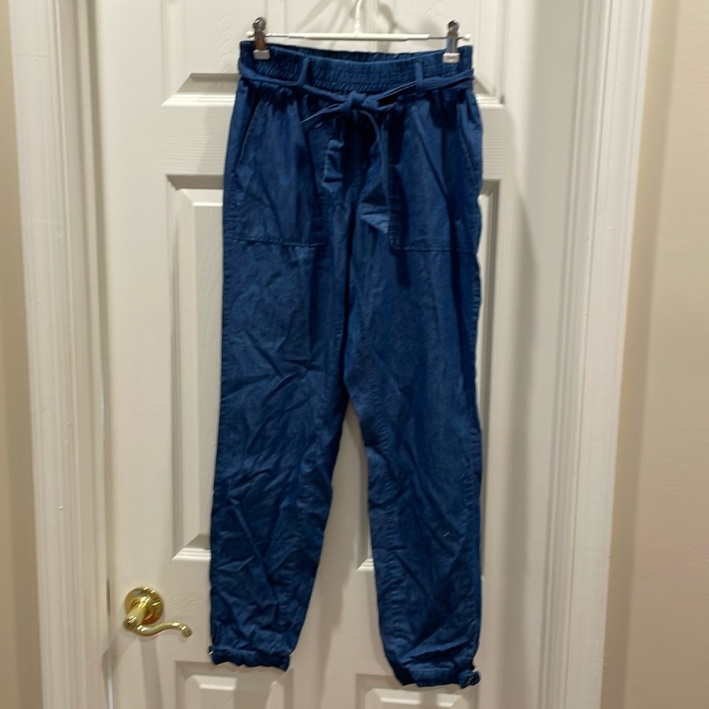 TAHARI | Small | Soft Cotton Tencel Pants
